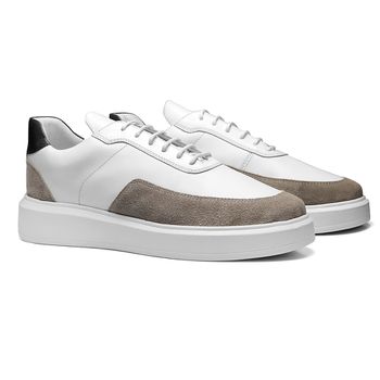 Tênis Casual Masculino Gallant Branco/Marinho Camurça Nude Valentus - Valentus Menswear