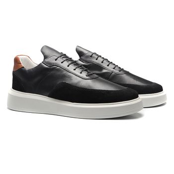 Tênis Casual Masculino Gallant Preto/Whisky Camurça Preto Valentus - Valentus Menswear