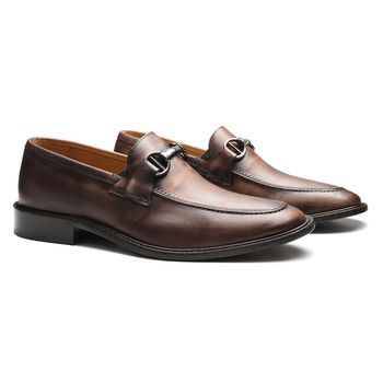 Loafer Masculino Patina Brown Envelhecido Valentus - Valentus Menswear