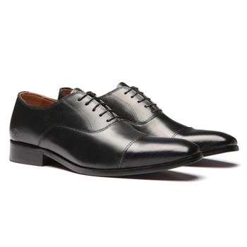 Sapato Social Masculino Derby Preto Valentus - Valentus Menswear