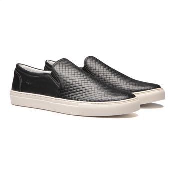 Tênis Slip-On Masculino Preto Valentus - Valentus Menswear