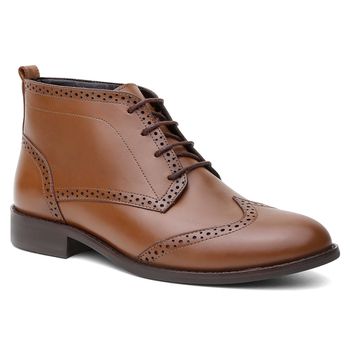 Bota Brogue Violanta Portugal Whisky - Violanta Calçados Femininos