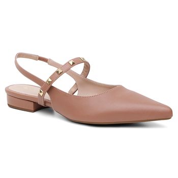 Slingback Violanta Jade Capuccino - Violanta Calçados Femininos