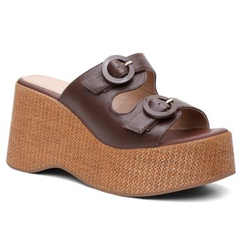 Tamanco Violanta Couro Vivi Terra - Violanta Calçados Femininos