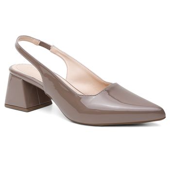 Slingback Violanta Diva Taupe - Violanta Calçados Femininos