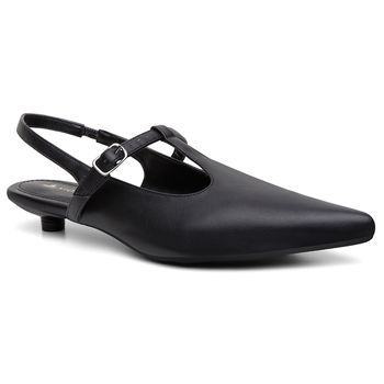 Slingback Violanta Vivian Preto - Violanta Calçados Femininos