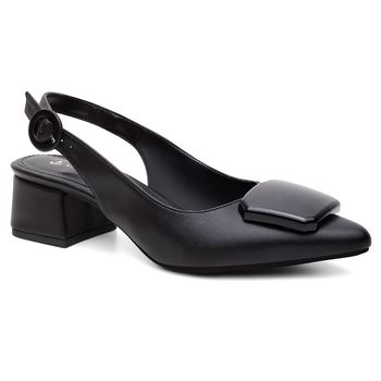 Slingback Violanta Bete Preto - Violanta Calçados Femininos