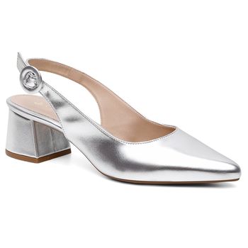 Slingback Violanta Luna Prata - Violanta Calçados Femininos