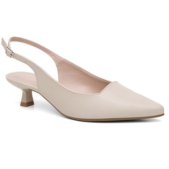 Slingback Violanta Pandora Bege - Violanta Calçados Femininos