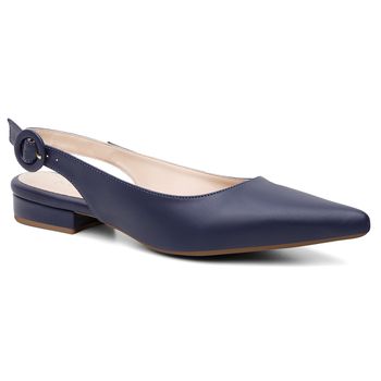 Slingback Violanta Capitu Marinho - Violanta Calçados Femininos
