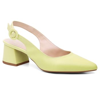 Slingback Violanta Luna Erva Doce - Violanta Calçados Femininos