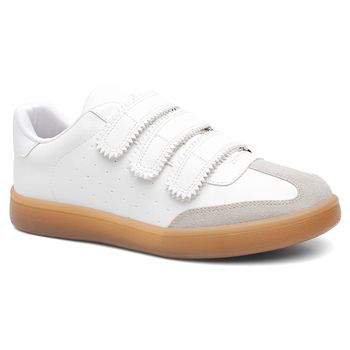 Tênis Velcro Sofia Branco - Violanta Calçados Femininos