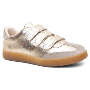 Tênis Velcro Sofia Ouro Light - Violanta Calçados Femininos