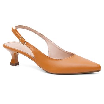 Slingback Violanta Mirela Caramelo - Violanta Calçados Femininos