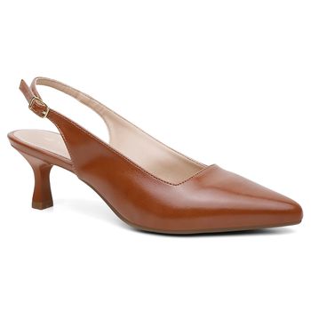 Slingback Violanta Cloe Whisky - Violanta Calçados Femininos