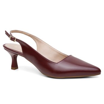 Slingback Violanta Cloe Marsala - Violanta Calçados Femininos
