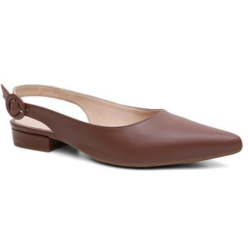 Slingback Violanta Capitu Terra - Violanta Calçados Femininos