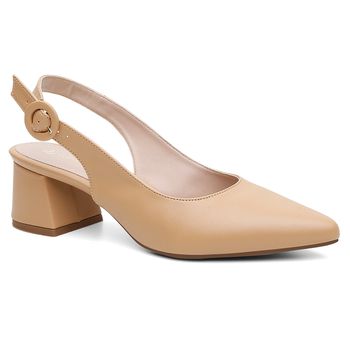 Slingback Violanta Luna Palha - Violanta Calçados Femininos
