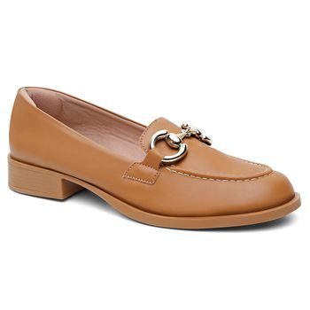 Mocassim Violanta Juju Cappuccino - Violanta Calçados Femininos