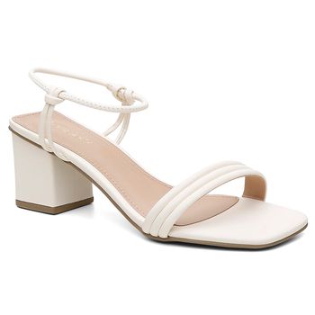 Sandália Violanta Manila Off White - Violanta Calçados Femininos