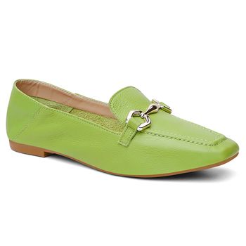 Sapatilha Couro Violanta Cristal Verde - Violanta Calçados Femininos