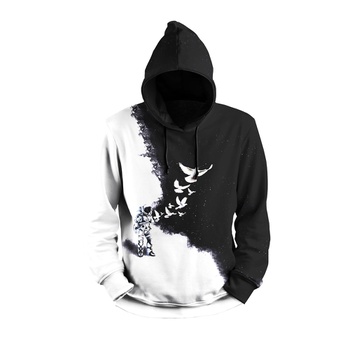 alexander mcqueen bird moletom com capuz