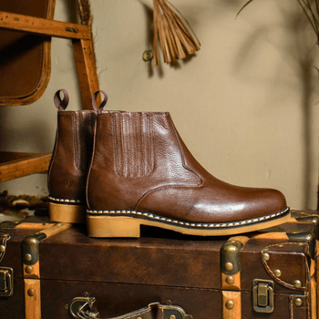 BOTA VIRA FRANCESA COURO FLOATHER CAFÉ - Xucrão Boots | Botas e Botinas Country Premium