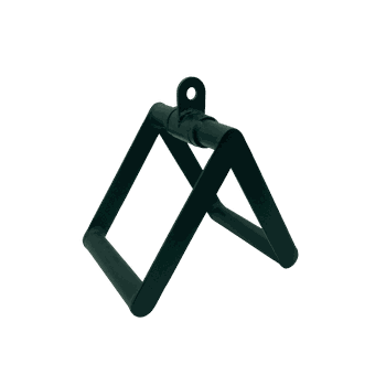 Puxador triângulo com giro preto - PTGP - Iniciativa Fitness