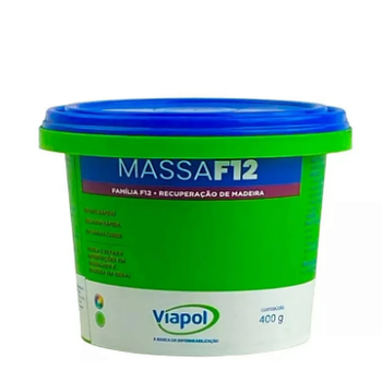 Massa Para Madeira F12 400gr Viapol - 11245 - Casa da Borracha