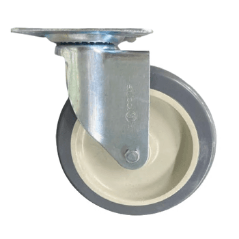 Rodízio Cinza Giratório Chapa 6'' - 08628 - Casa da Borracha