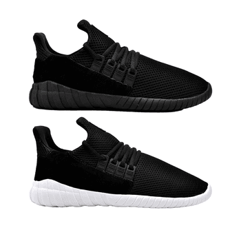 Kit 2 Pares de Tênis Kingston - Preto / Preto e Branco