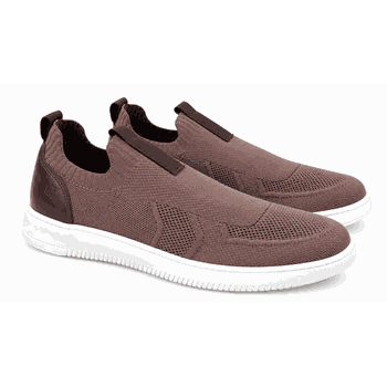 Sapatenis Masculino Apolo em Knit - Marrom E L - Calçados Laroche