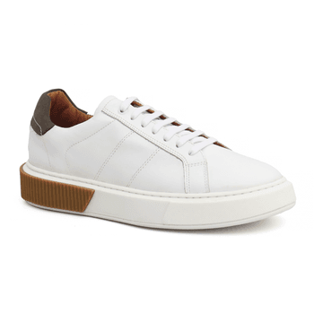 Tenis Casual Confort-Nobuck Londres Branco-cinza - Mr. Light | Oficial®