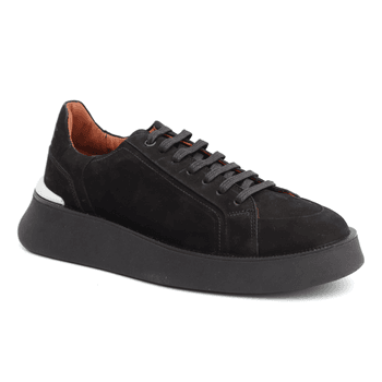 Tenis Casual Masculino Camurça Olimpo Preto branco - Mr. Light | Oficial®