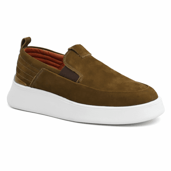 Tenis Casual Masculino Nobuck Olimpo Militar - Mr. Light | Oficial®