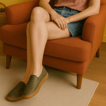 Tênis Slip On Couro Plume Oliva 1000 - 312 - PDK FOOTWEAR