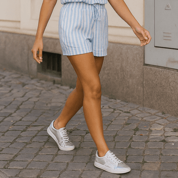 Tênis Casual Star Couro Premium Craquele Prata Luxor Prata 2018 E - PDK FOOTWEAR