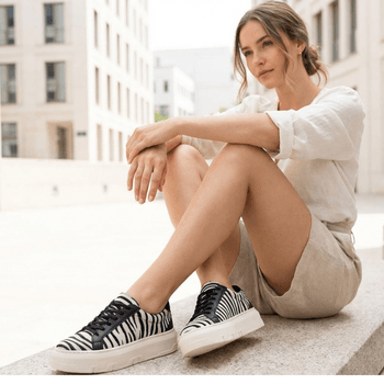 Tênis Casual Animal Print Couro Premium Pelo Zebra 2018 - PDK FOOTWEAR