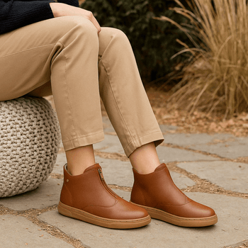 Bota Couro Premium Plume Conhaque 2079 - PDK FOOTWEAR