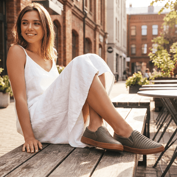 Tênis Slip On Couro Plume Oliva 1000 - PDK FOOTWEAR