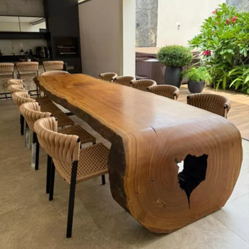 Mesa madeira cascata - CASA SM - DESIGN E MOVELARIA