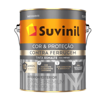 TINTA SUVINIL ESMALTE 3,6L CONTRA FERRUGEM 
