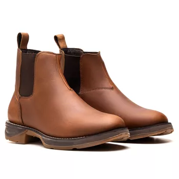 BOTA TEXANA MOD 04 ANATÔMICA COURO RÚSTICO CARAMELO BICO REDONDO - Xucrão Boots | Botas e Botinas Country Premium