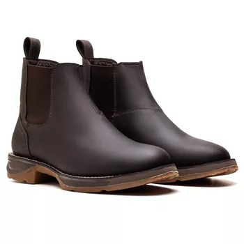 BOTA TEXANA MOD 04 ANATÔMICA COURO RÚSTICO CAFÉ BICO REDONDO - Xucrão Boots | Botas e Botinas Country Premium