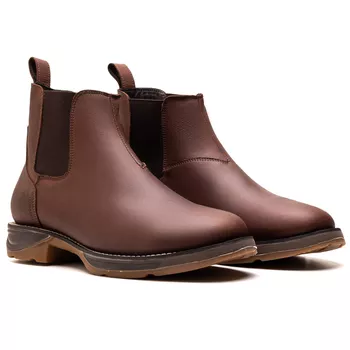 BOTA TEXANA MOD 04 ANATÔMICA COURO RÚSTICO TABACO BICO REDONDO - Xucrão Boots | Botas e Botinas Country Premium