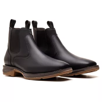 BOTA TEXANA MOD 03 ANATÔMICA COURO RÚSTICO PRETO BICO QUADRADO - Xucrão Boots | Botas e Botinas Country Premium