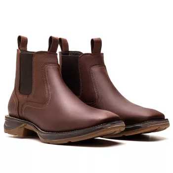 BOTA TEXANA MOD 03 ANATÔMICA COURO RÚSTICO TABACO BICO QUADRADO - Xucrão Boots | Botas e Botinas Country Premium