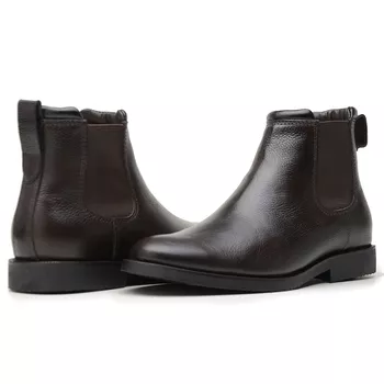  BOTA CHELSEA ANATÔMICA COURO FLOATHER CAFÉ ALMOFADADA - Xucrão Boots | Botas e Botinas Country Premium