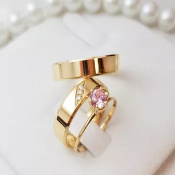 Aliança de Ouro 18k O PAR