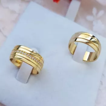 Aliança de Ouro 18k O PAR 